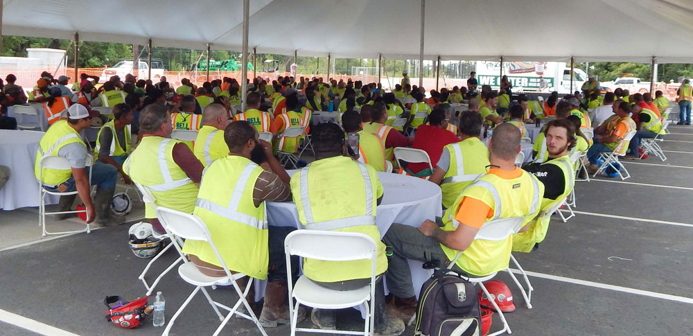 Caddell Construction safety at Nuclear Power Training Facility Project